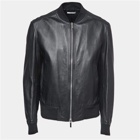 dior homme black bomber jacket blue details belt straps|Dior bombers for men.